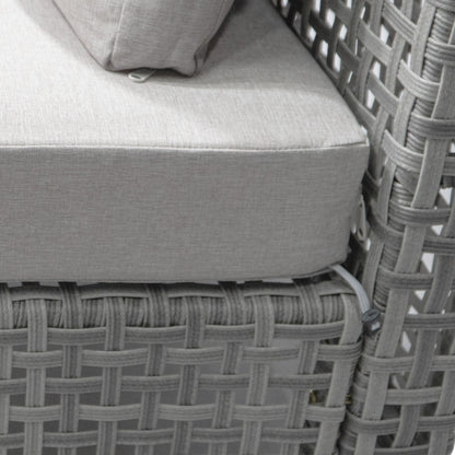 K&K 7-Piece Wicker Patio Furniture Set