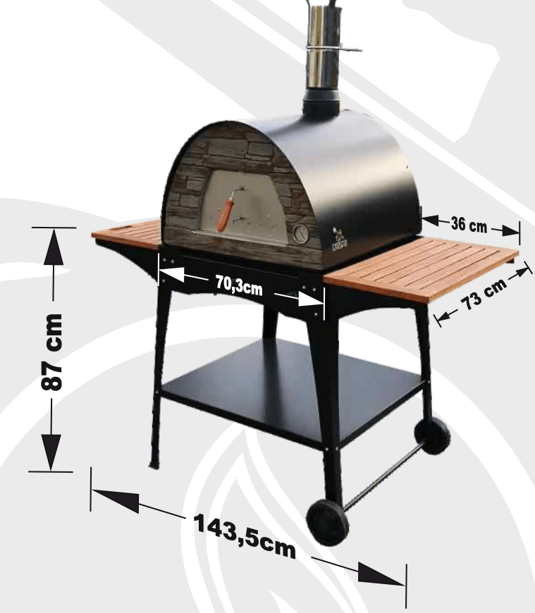 Maximus Arena Mobile Pizza Oven Stand "Woody"