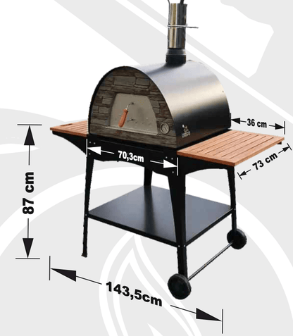 Maximus Arena Mobile Pizza Oven Stand "Woody"