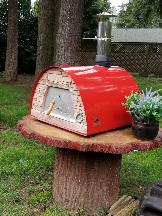 Maximus Arena countertop pizza oven in red