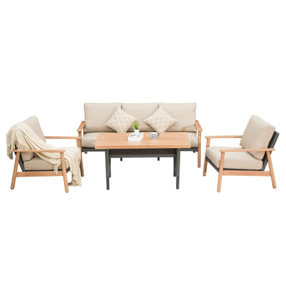 Outdoor Wicker Patio Furniture Sets 4 Pieces