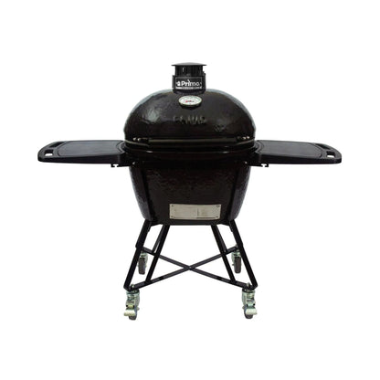 Primo Oval Large 300 All-In-One Ceramic Kamado Grill W/ Cradle, Side Shelves & Stainless Steel Grates [PGCLGC] (SAK21293)